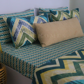 Blue Chevron - Bedset